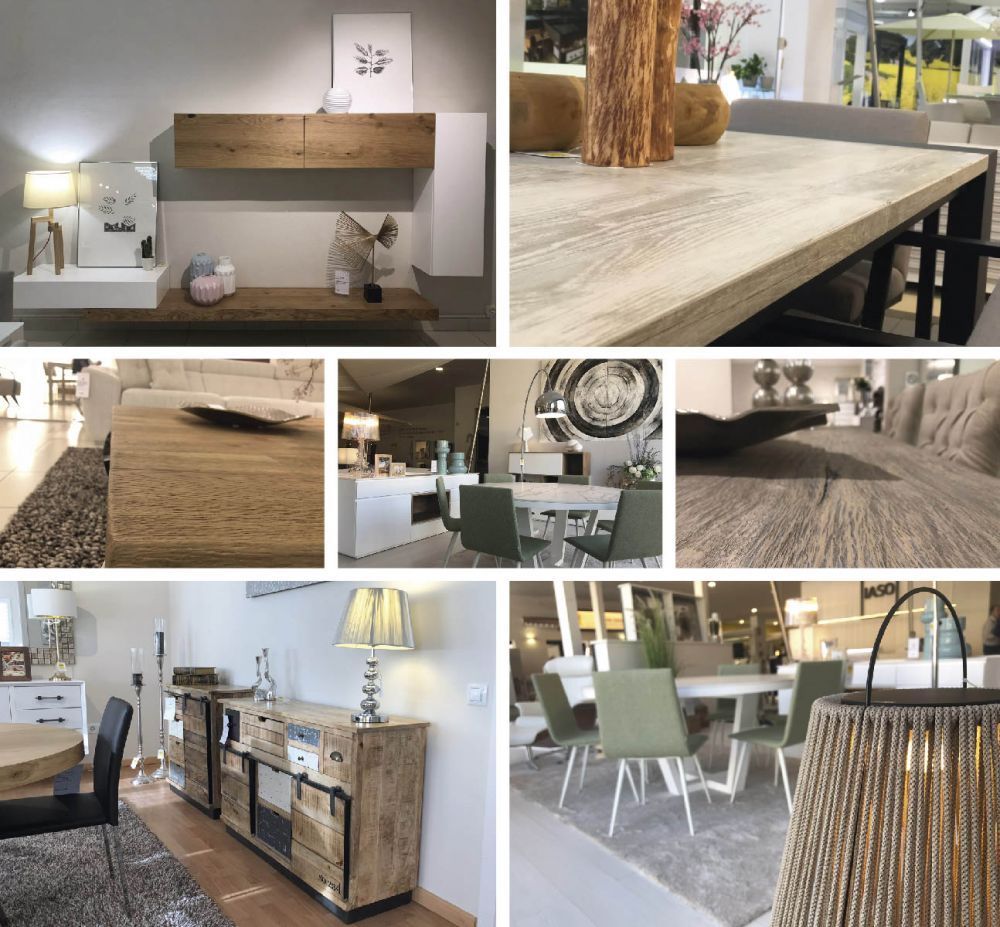 Corners of our showroom with new trends this year